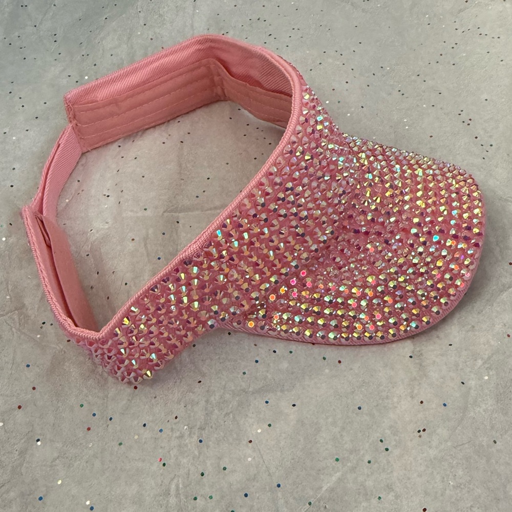 Pink Rhinestone Visor nwot - Picture 4 of 5